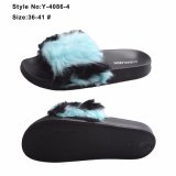 Wild Style Winter Fur Slipper, EVA Leopard Print Women Slipper