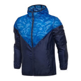 Men Contrast Colour High Quality Long Sleeve Waterproof Outdoor Windbreaker Jacket