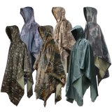 Multifunctional Military Impermeable Camo Raincoat Waterproof Rain Coat Men Women Camping Fishing Motorcycle Rain Poncho