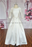 Elegant Drape Knee-Length Picture of Arabic Wedding Dress
