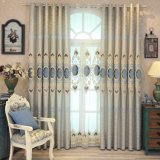 Polyester Embroidery Blackout Window Curtain for Living Room (26W0028)