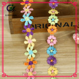 Free Sample Decorative Colorful Poly Lace Trim for Clothing