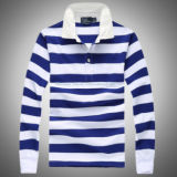 Striped Polo-Shirt with Long Sleeve