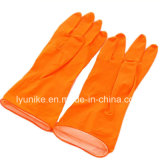 Waterproof Yellow Household Latex Rubber Garden Cleaning Kitchen Gloves