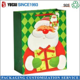 Custom White Kraft Craft Merry Christmas Paper Gift Bags