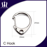 Zinc Alloy Metal Spring C Hook for Keychain