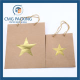 Hot Foil Stamping Kraft Paper Bag (CMG-MAY-055)
