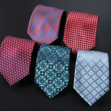 a Man of Multicolored Wave Point DOT Dyed Disi Tie Bz0003