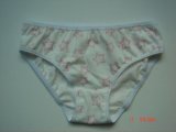 2016 BSCI Oeko-Tex Girl's Underwear Panty 030204 with Print