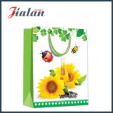 Wholesale Gift Packing Sunflowers Design Shopping Carrier Gift Paper Bag