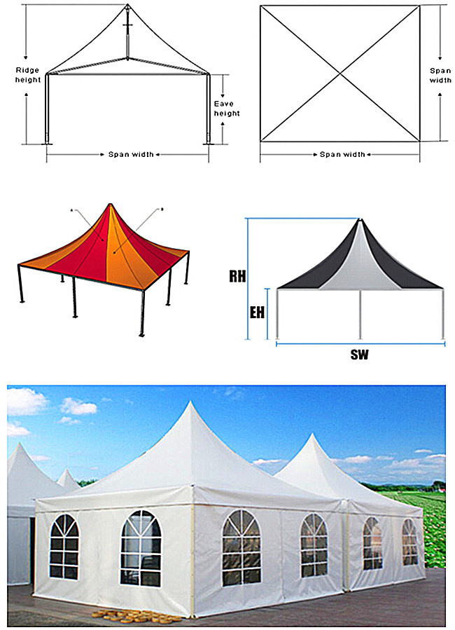 Gazebo Tent Garden Canopy Tent Outdoor Pagoda Tent