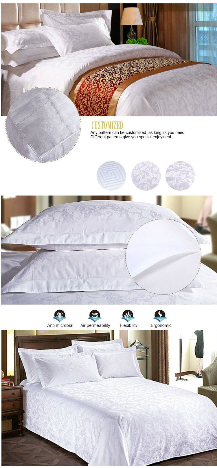 Hot Sale Factory Directly Supply Used Hotel Bedding Linen