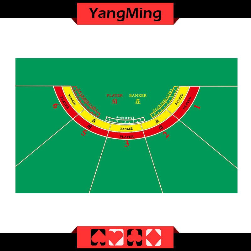 Baccarat Table Layout - 5 P (YM-BL28G)