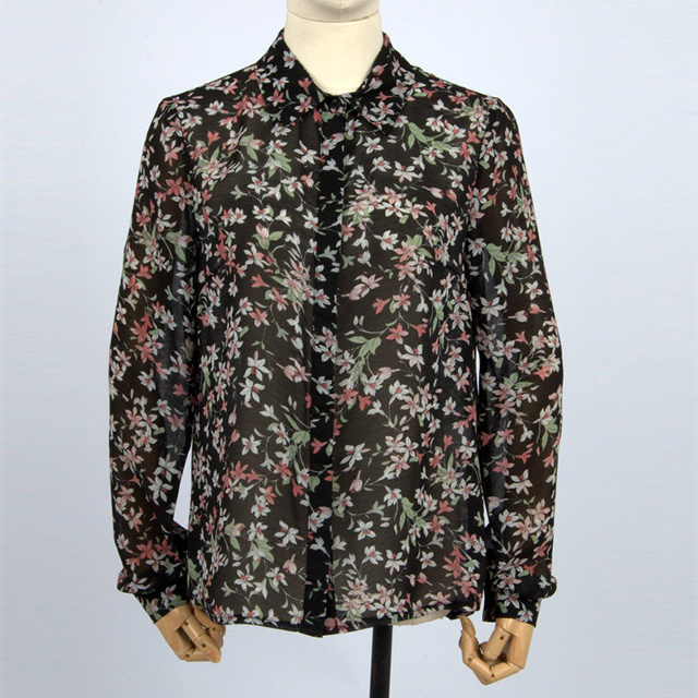 New Design Shirts Casual Elegant Printed Blouses