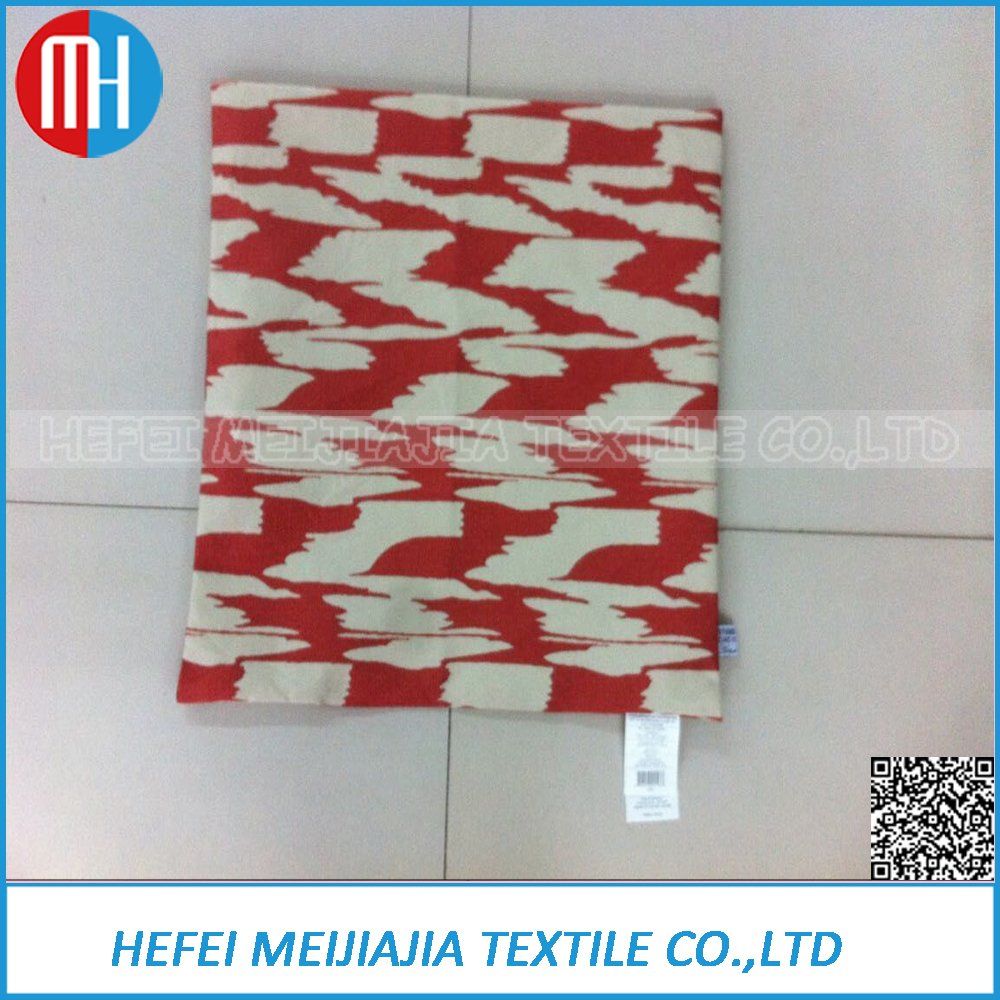 Wholesale Custom Printed Red Linen Cushion Cover 30X30