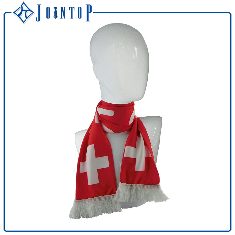 Knitting Custom Jacquard Fan Football Scarf for Cheering