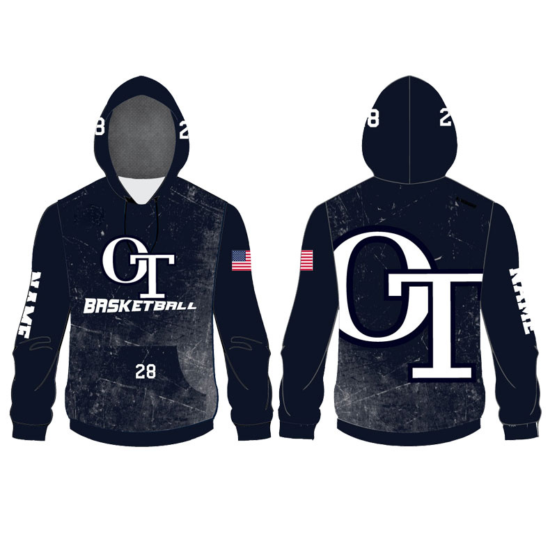 Custom Design Pullover Basketball Hoodies Jacket for Men