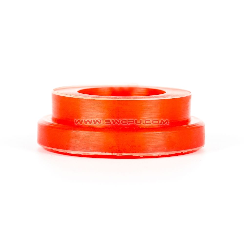 Injection Molded Durable Red Hard Polyurethane Plastic Internal Bearing Sleeve Boot