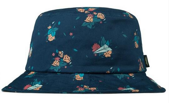 Cotton Twill Bucket Hat with Printed Logo