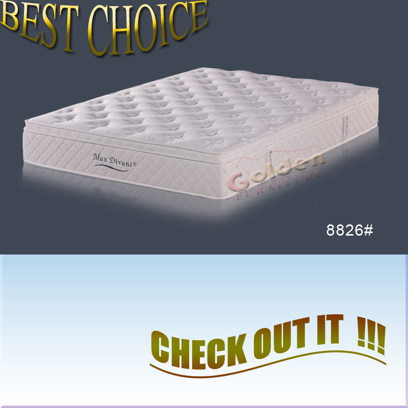 Memory Foam Pillow Top Mattress (8826)