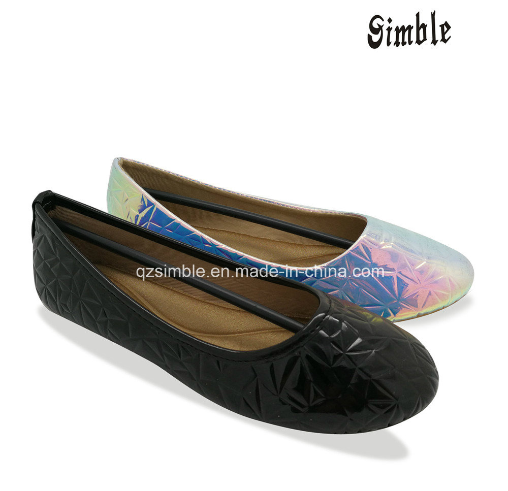 Ballerina Shoes with PU Upper for Children and Lady to Wear