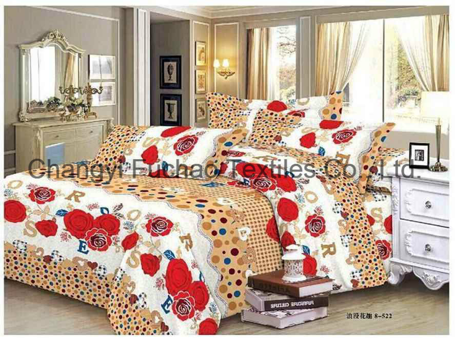 Reactive Printing Comfortable T/C 50/50 & 65/35 Bedding Set