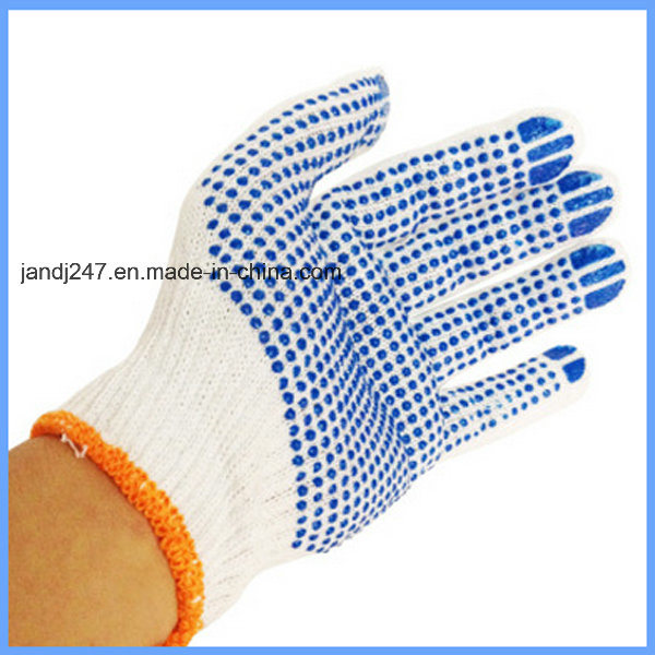 High Quality PVC Dotted Cotton Working Gloves From Guangzhou