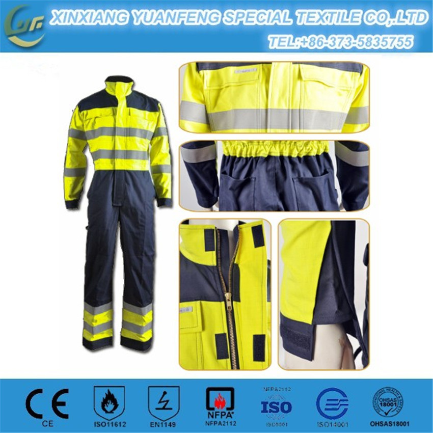 Factory Production Custom Logo Overalls Made with Flame Resistant Fabric / Workwear Overalls China