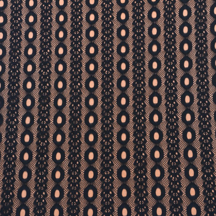 Textile Fabric Lace Fabric Elastic Cord Crochet Fabric