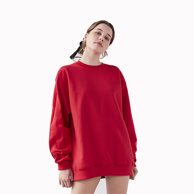 China Manufacture OEM Wholesale Products Plain Drop Shoulder Oversize Sweatshirt