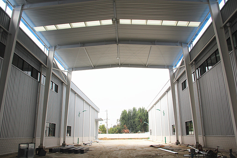 Steel Structure Workshop with Steel Platform Awning