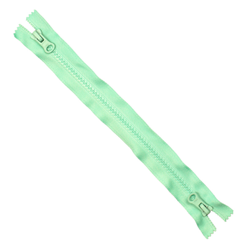 Two Sliders #5 Plastic Zipper Closed End Auto Lock