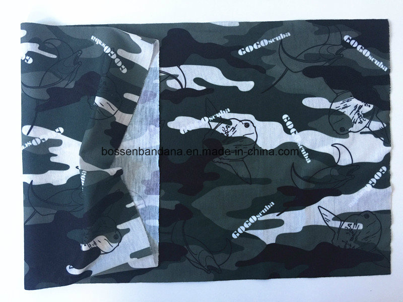 Factory Produce Army Green Microfiber Customized Hoo Rag Bandana