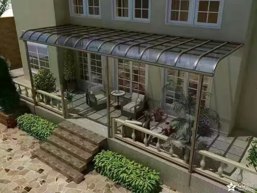 High Strength Polycarbonate Awning for Sunshade with Sound-Proof