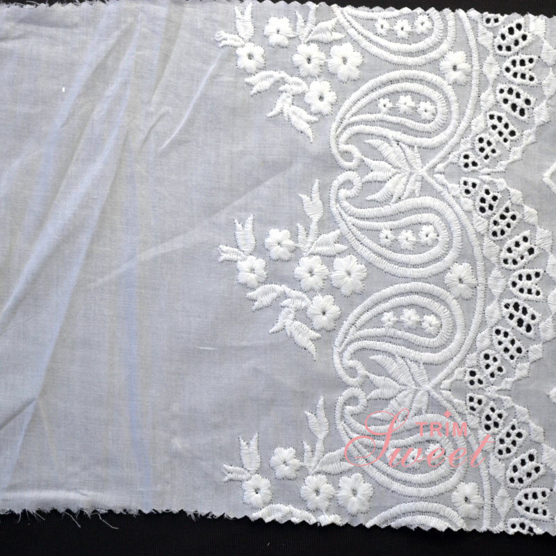 Flower Pattern Mesh Fabric Guipure Embroidery Lace for Clothing