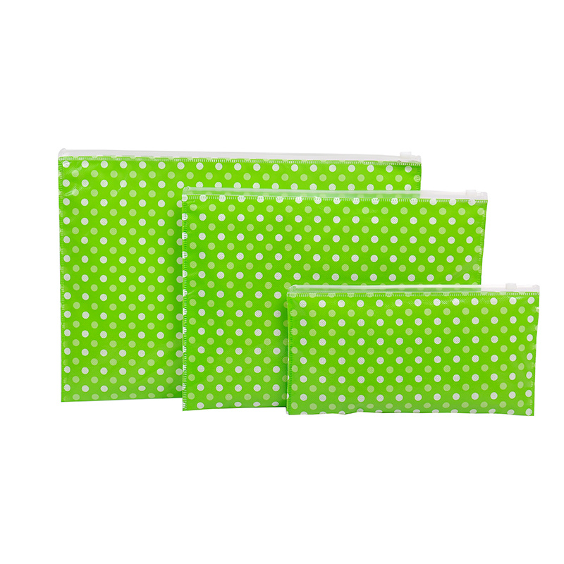 PP Non Woven Cheaper Zipper File Bag for Promotion