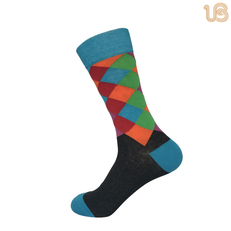 Men's Popular Cotton Argyle Pattern Sock