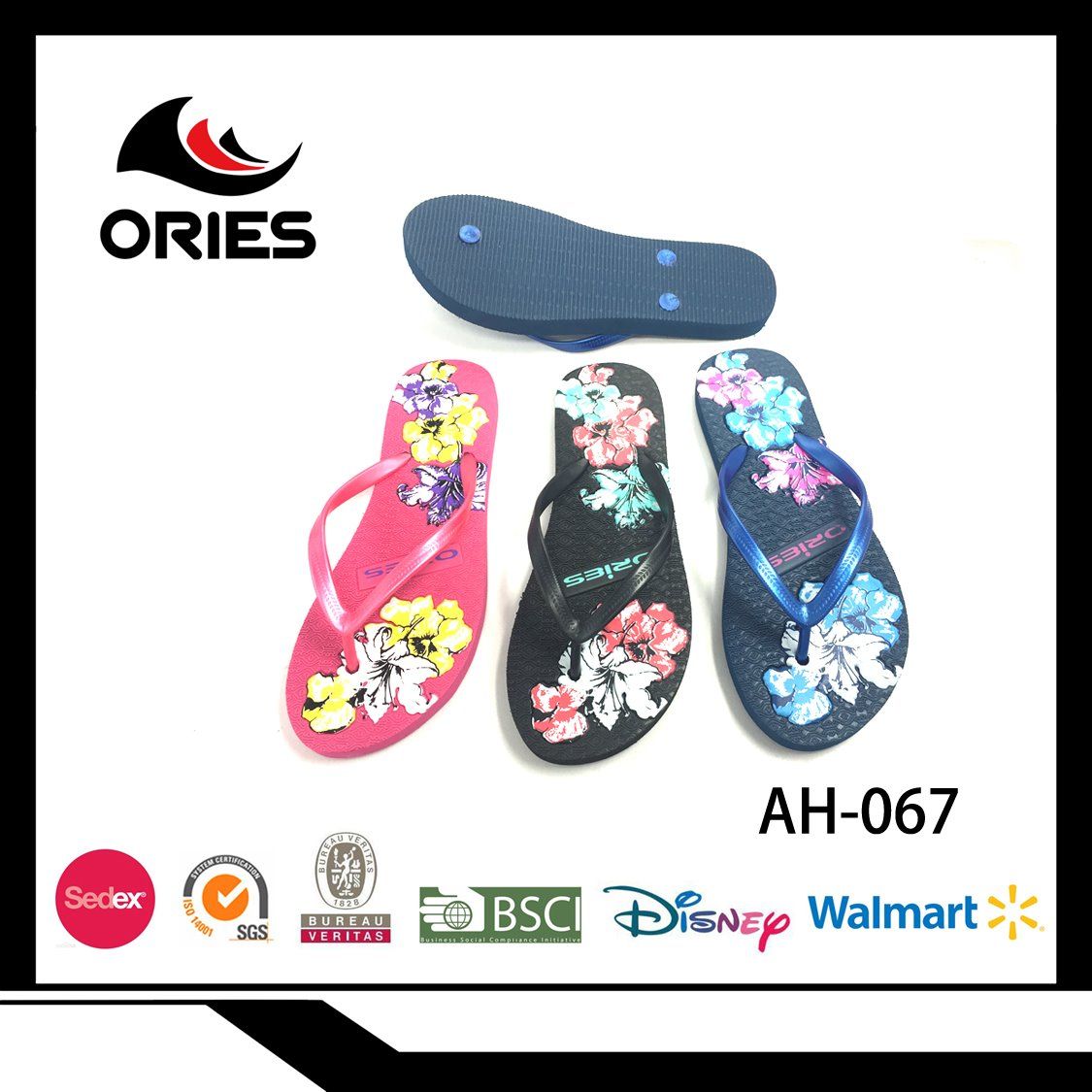 Embossed Colorful Flower Beach PE Slipper for Lady