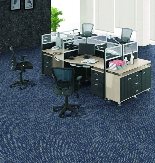 Commercial Nylon Loop Pile PVC Backing Carpet Tile