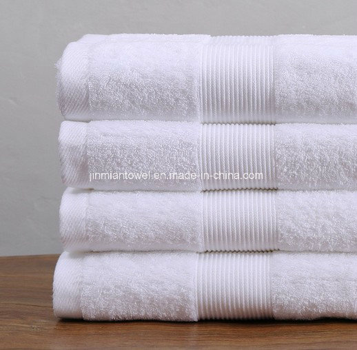 Wholesale 100% Cotton Bath Towels White Color Soft Hand-Feeling Hotel Towel