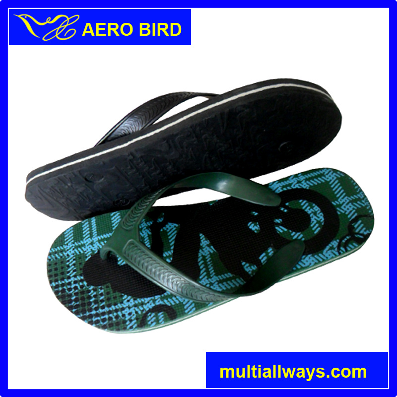 Classic Style PE Sole Bath Slipper for Men