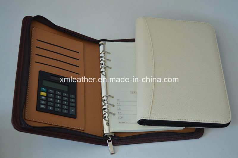 Business Leather Personal Planner Organiser with Zip Around