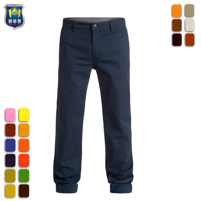 100% Cotton OEM Men Bleach Resistant Work Pants