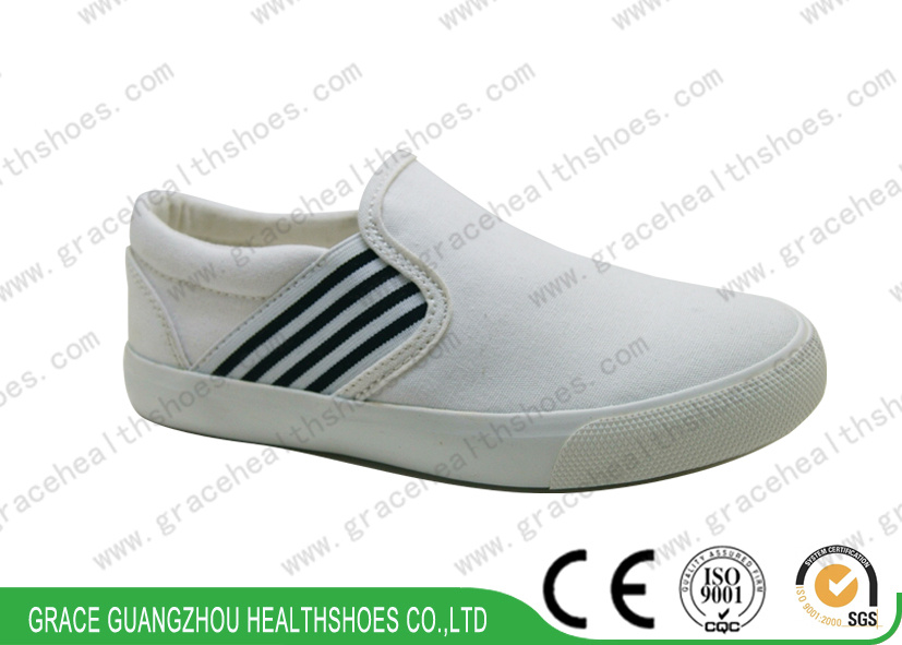 White Fashion Casual Canvas Slip-on Shoes