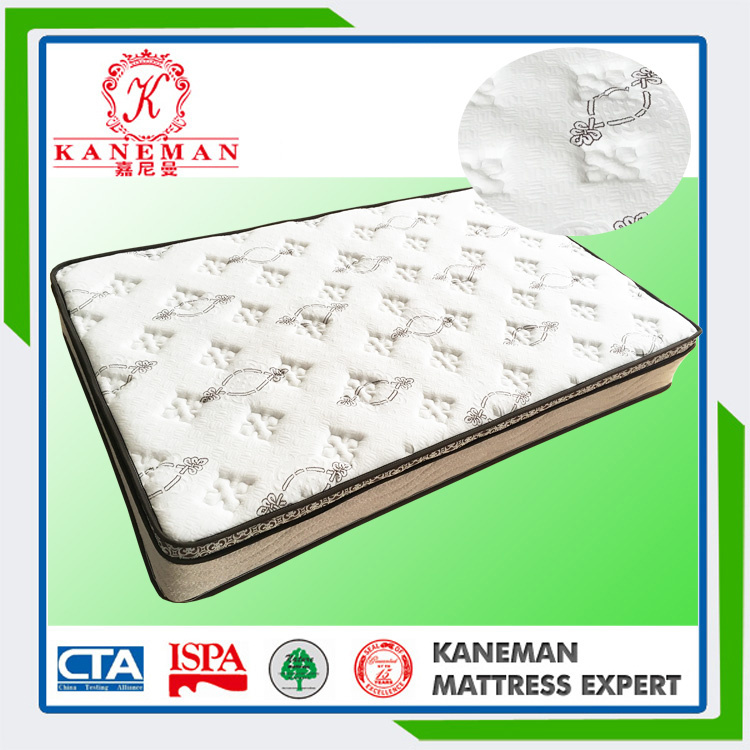 High Quality Comfortable Pillow Top Pocket Spring Mattress Vacuum Packed