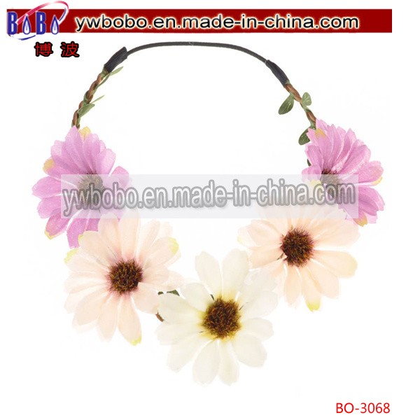 Bride Boho Flower Headband Wedding Floral Crown Hair Band (BO-3068)