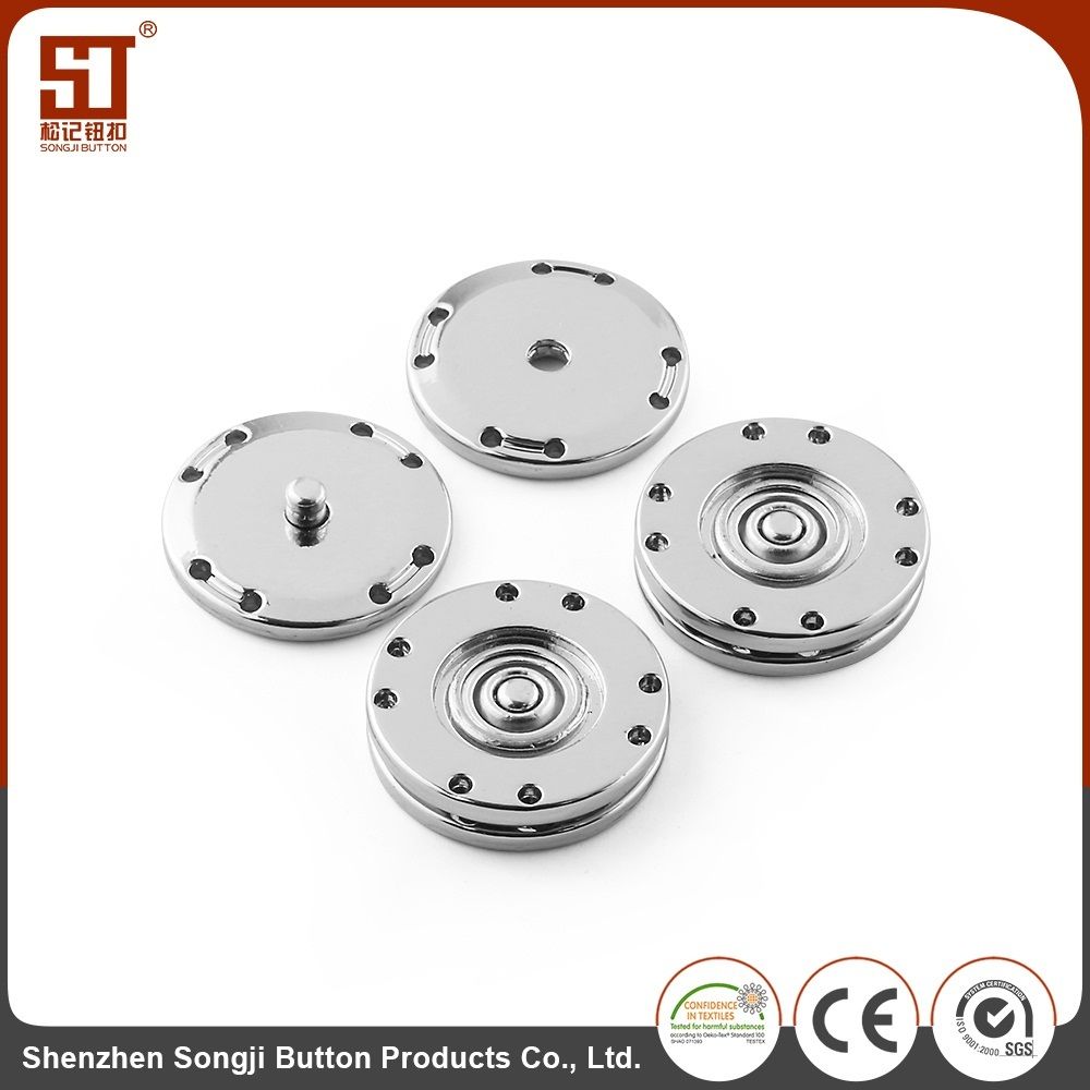 EU & Us Round Monocolor Individual Snap Metal Button