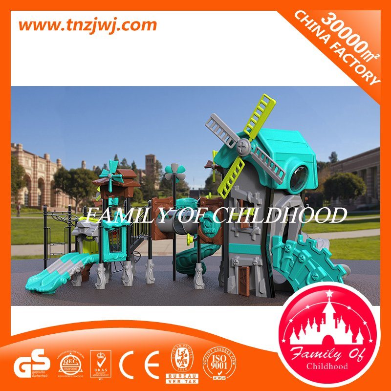 GS Approved 2017 Kid Plastic Slide Outdoor Playground for Children