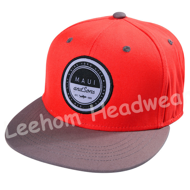 Circle Embroidery Patch Snapback Caps