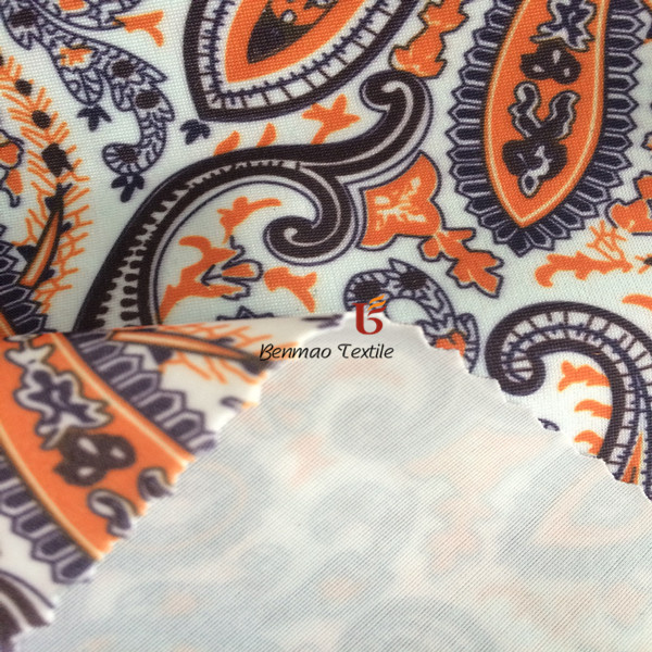 Printed Four Way Spandex Polyester Jersey Fabric/Swimwear Fabric